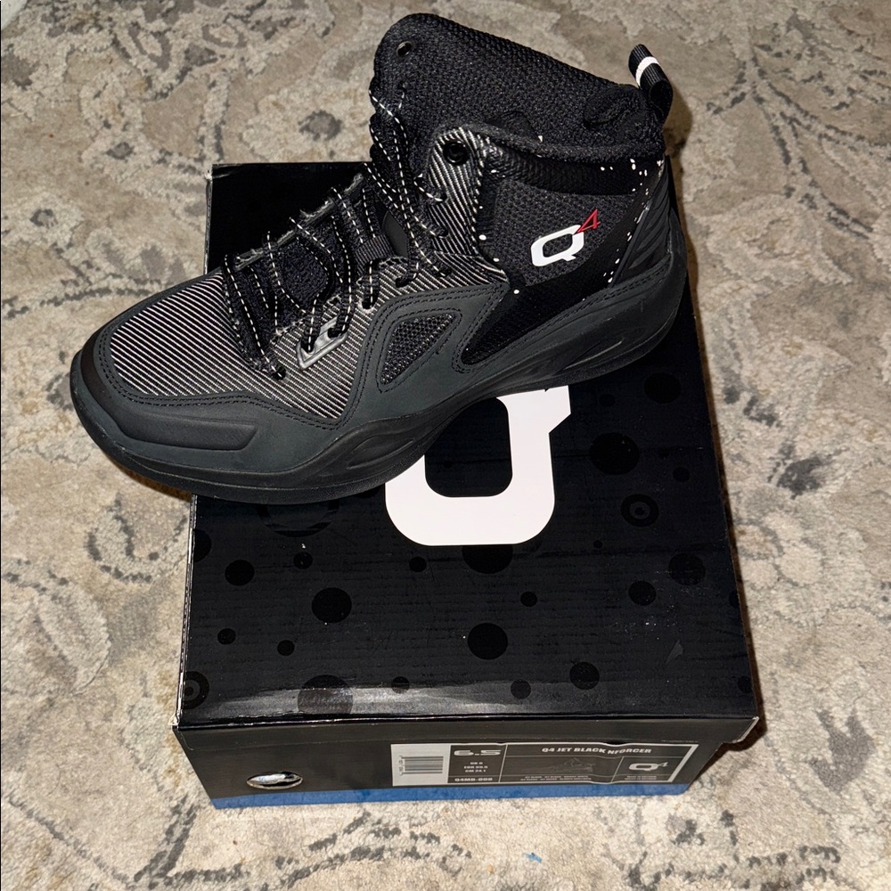 Black High-Top Athletic Shoes